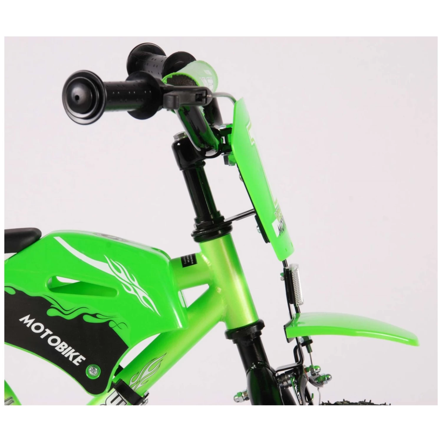 Volare Motobike Fiets - 12 Inch - Groen 7 Volare Motobike Fiets - 12 Inch - Groen - Afbeelding 7