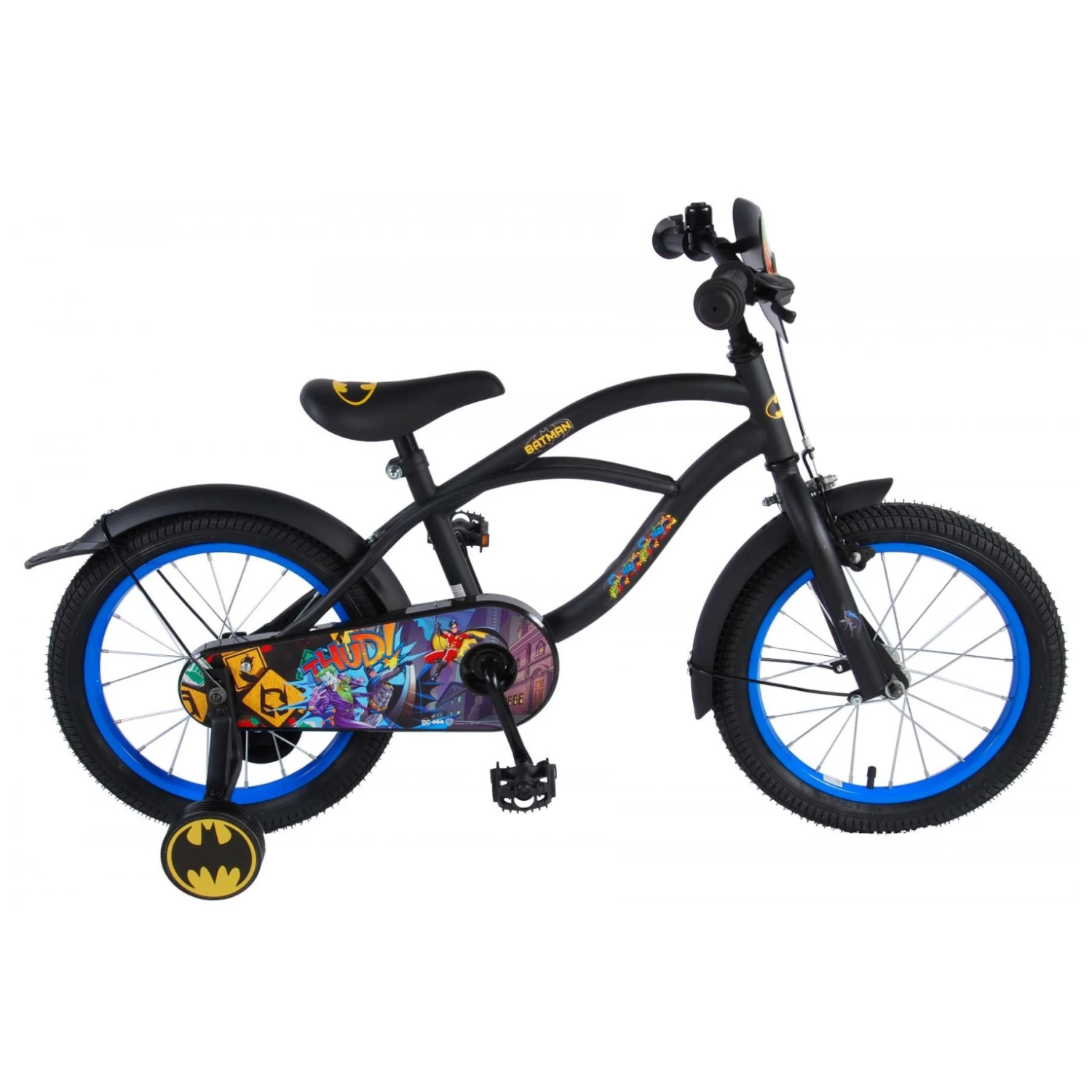 Volare Batman Fiets - 16 Inch - Zwart 3 Volare Batman Fiets - 16 Inch - Zwart - Afbeelding 3