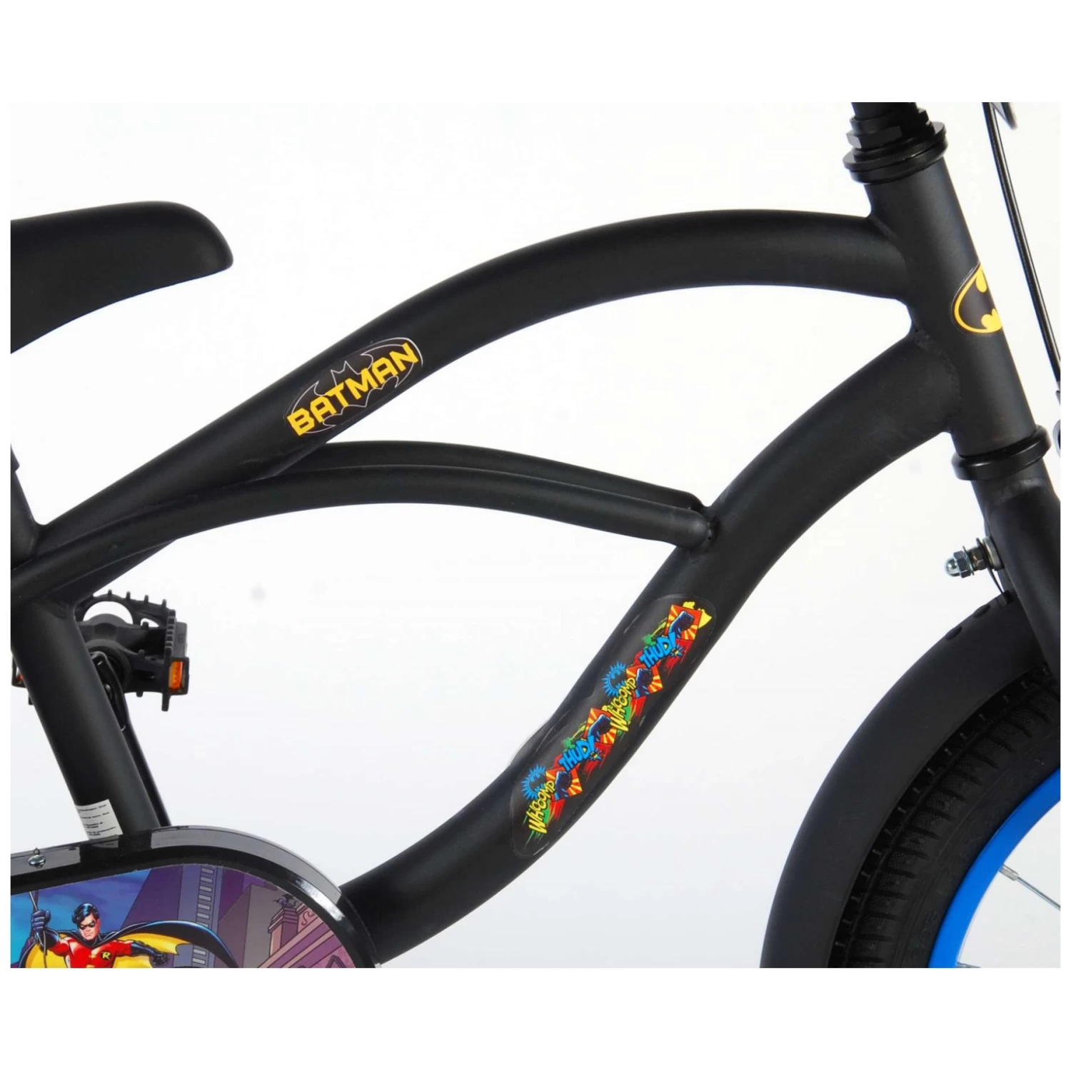 Volare Batman Fiets - 16 Inch - Zwart 7 Volare Batman Fiets - 16 Inch - Zwart - Afbeelding 7