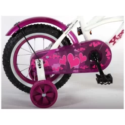Volare Heart Cruiser Fiets - 12 Inch - Wit Paars 13 Volare Heart Cruiser Fiets - 12 Inch - Wit Paars -Hudora Winkel 1050656d