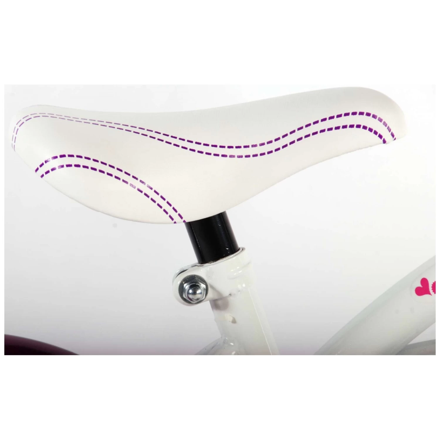 Volare Heart Cruiser Fiets - 12 Inch - Wit Paars 5 Volare Heart Cruiser Fiets - 12 Inch - Wit Paars - Afbeelding 5