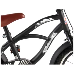 Volare Black Cruiser Fiets - 14 Inch - Zwart -Hudora Winkel 1050661g