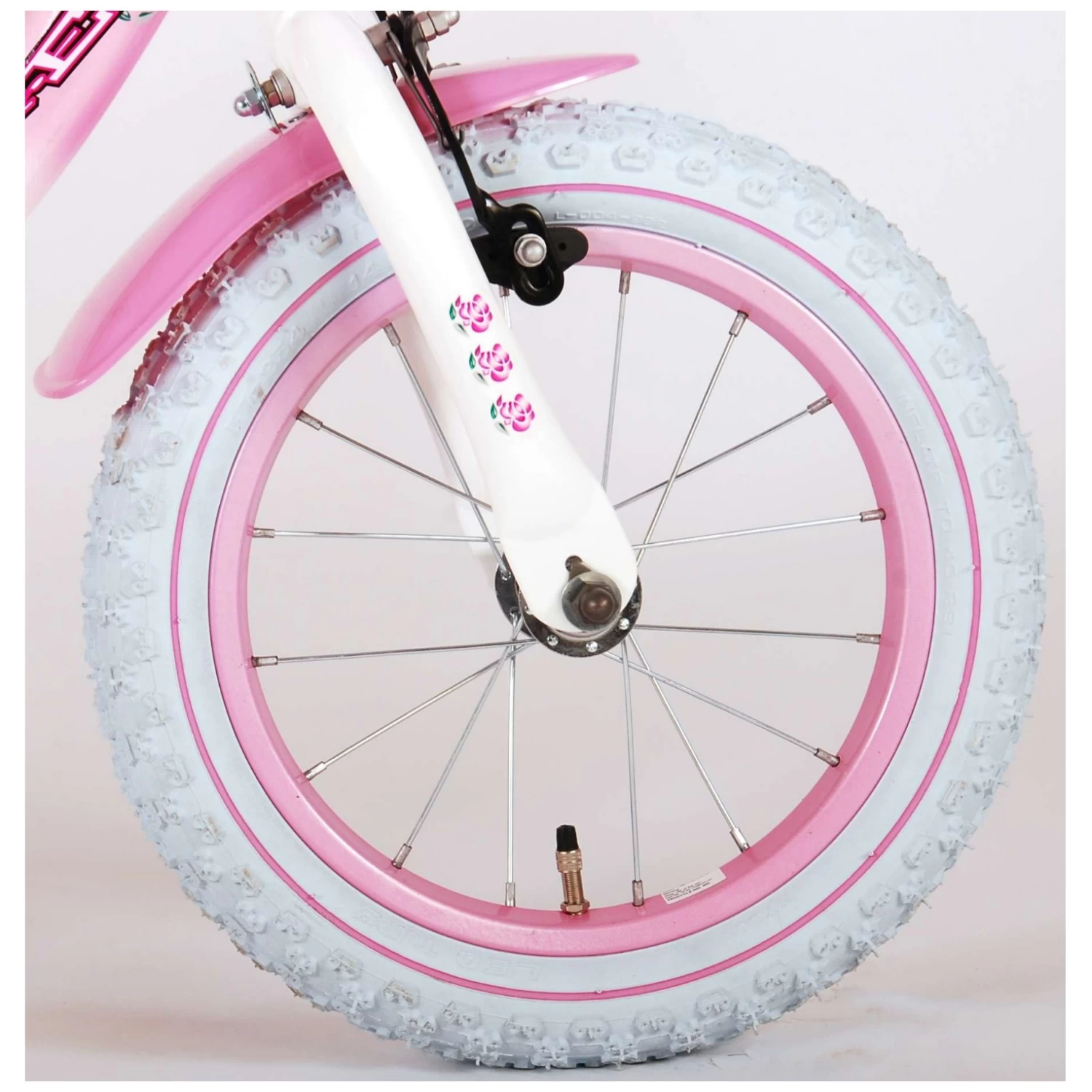 Volare Rose Fiets - 14 Inch - Roze Wit 5 Volare Rose Fiets - 14 Inch - Roze Wit - Afbeelding 5