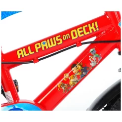 Volare PAW Patrol Fiets - 12 Inch - Rood/Blauw - 2 Handremmen -Hudora Winkel 1050850g