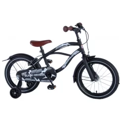 Volare Black Cruiser Fiets - 16 Inch - Zwart - 2 Handremmen