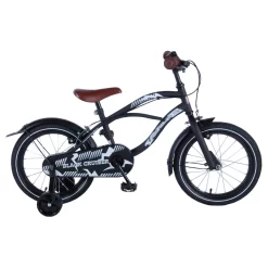 Volare Black Cruiser Fiets - 16 Inch - Zwart - 2 Handremmen -Hudora Winkel 1050856c
