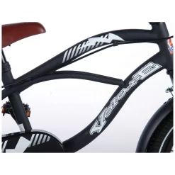 Volare Black Cruiser Fiets - 16 Inch - Zwart - 2 Handremmen -Hudora Winkel 1050856g