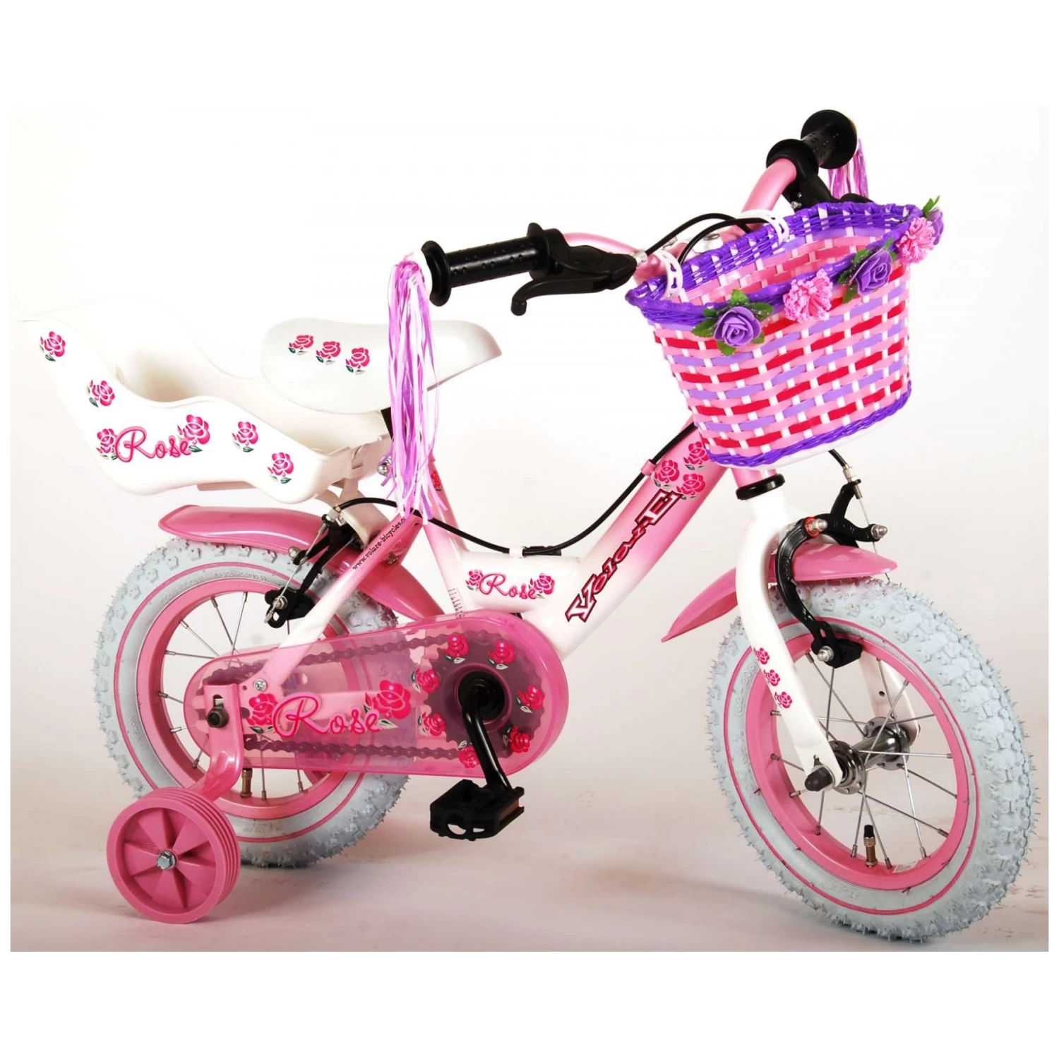 Volare Rose Fiets - 12 Inch - Roze - 2 Handremmen 2 Volare Rose Fiets - 12 Inch - Roze - 2 Handremmen - Afbeelding 2