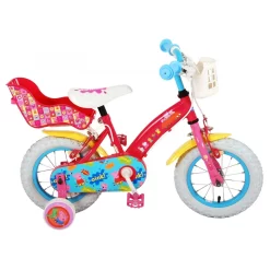 Volare Peppa Pig Fiets - 12 Inch - Roze - 2 Handremmen -Hudora Winkel 1050867c