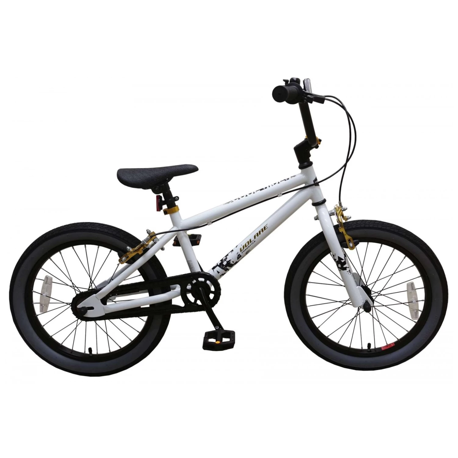Volare Cool Rider Fiets - 18 Inch - Wit - Twee Handremmen 1 Volare Cool Rider Fiets - 18 Inch - Wit - Twee Handremmen