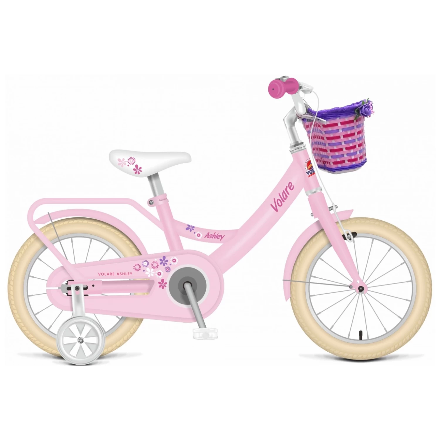 Volare Ashley Fiets - 14 Inch - Roze 1 Volare Ashley Fiets - 14 Inch - Roze