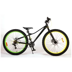 Volare Gradient Fiets - - 26" - Zwart Geel Groen - 7 Speed -