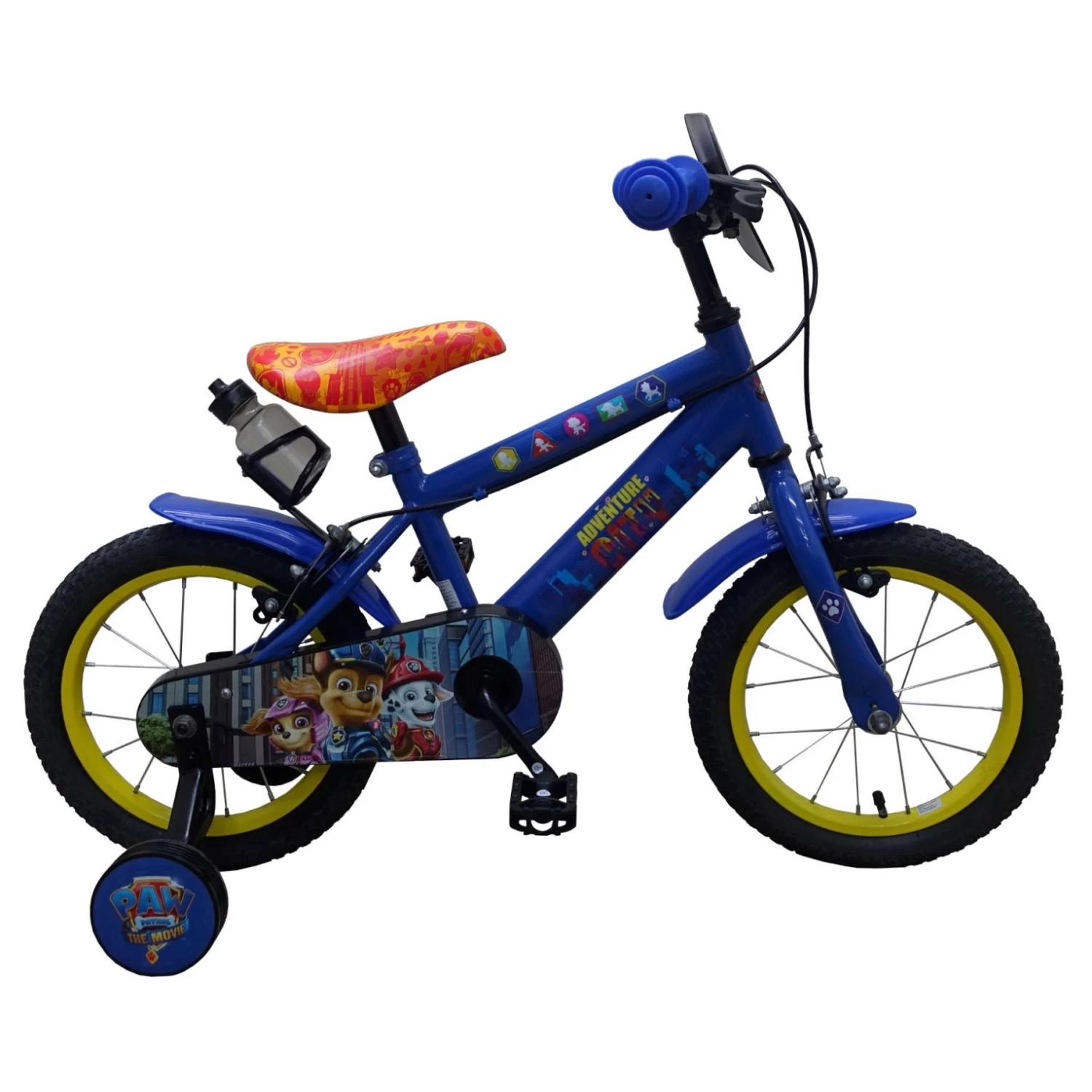PAW Patrol The Movie Fiets - 14" - Blauw - Twee Handremmen 1 PAW Patrol The Movie Fiets - 14" - Blauw - Twee Handremmen