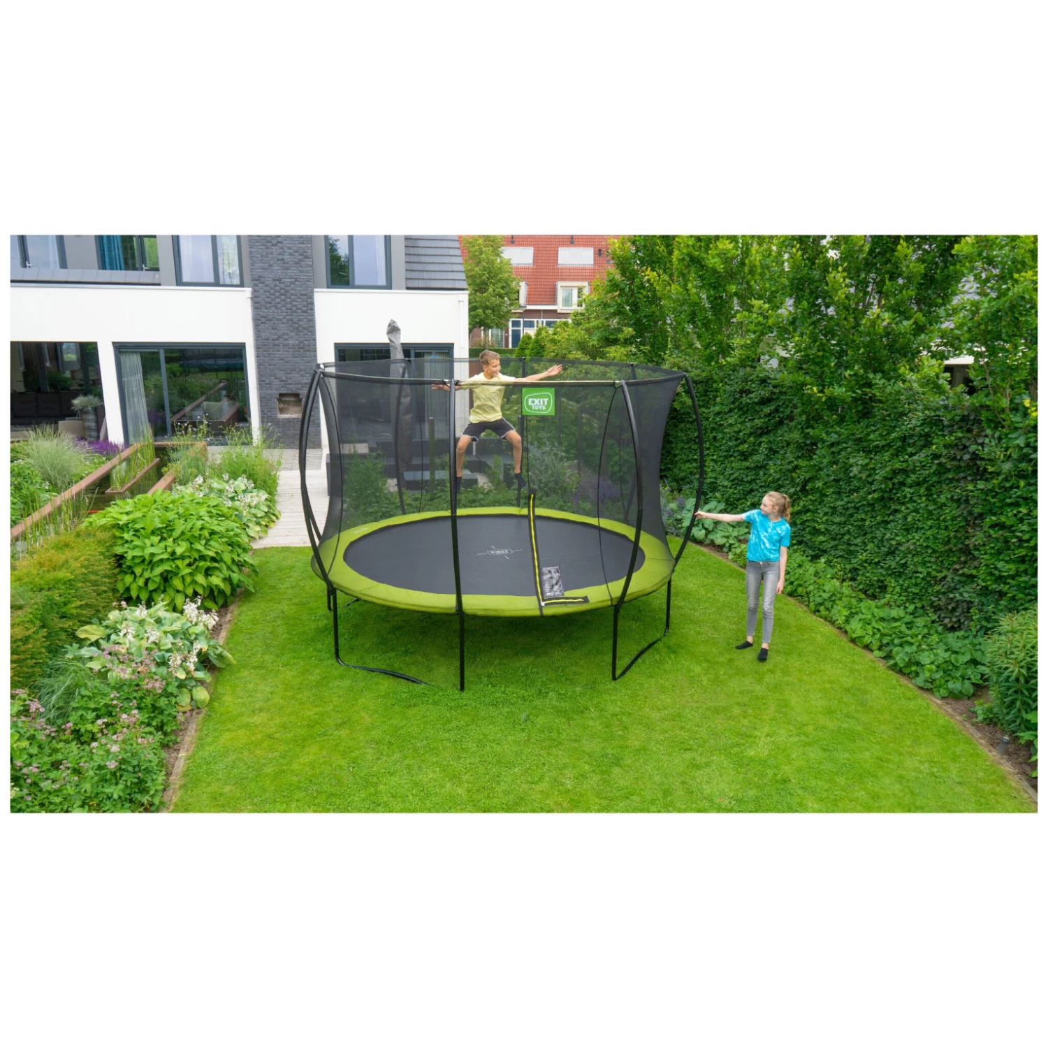 EXIT TOYS EXIT Silhouette Trampoline ø305cm - Groen 8 EXIT TOYS EXIT Silhouette Trampoline ø305cm - Groen - Afbeelding 8