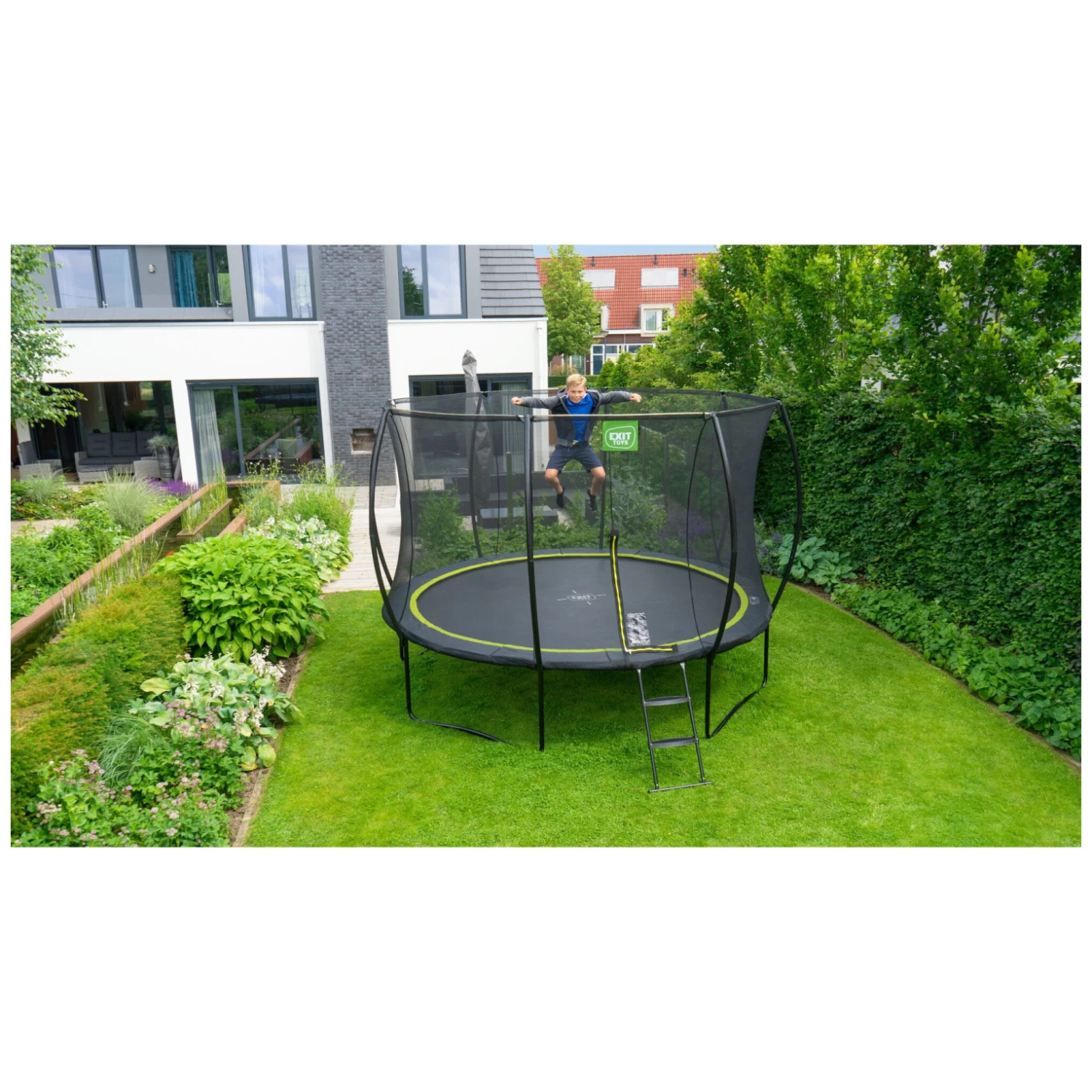 EXIT TOYS EXIT Silhouette Trampoline ø366cm - Zwart 9 EXIT TOYS EXIT Silhouette Trampoline ø366cm - Zwart - Afbeelding 9