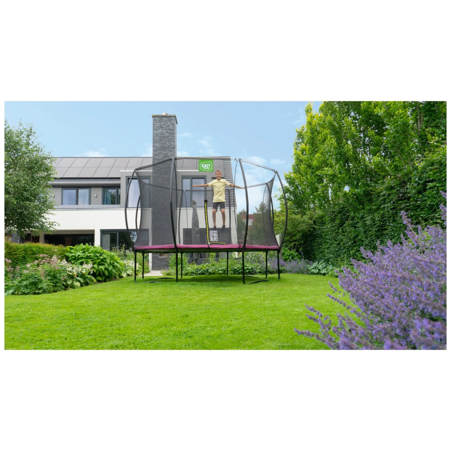 EXIT TOYS EXIT Silhouette Trampoline ø366cm - Roze 7 EXIT TOYS EXIT Silhouette Trampoline ø366cm - Roze - Afbeelding 7