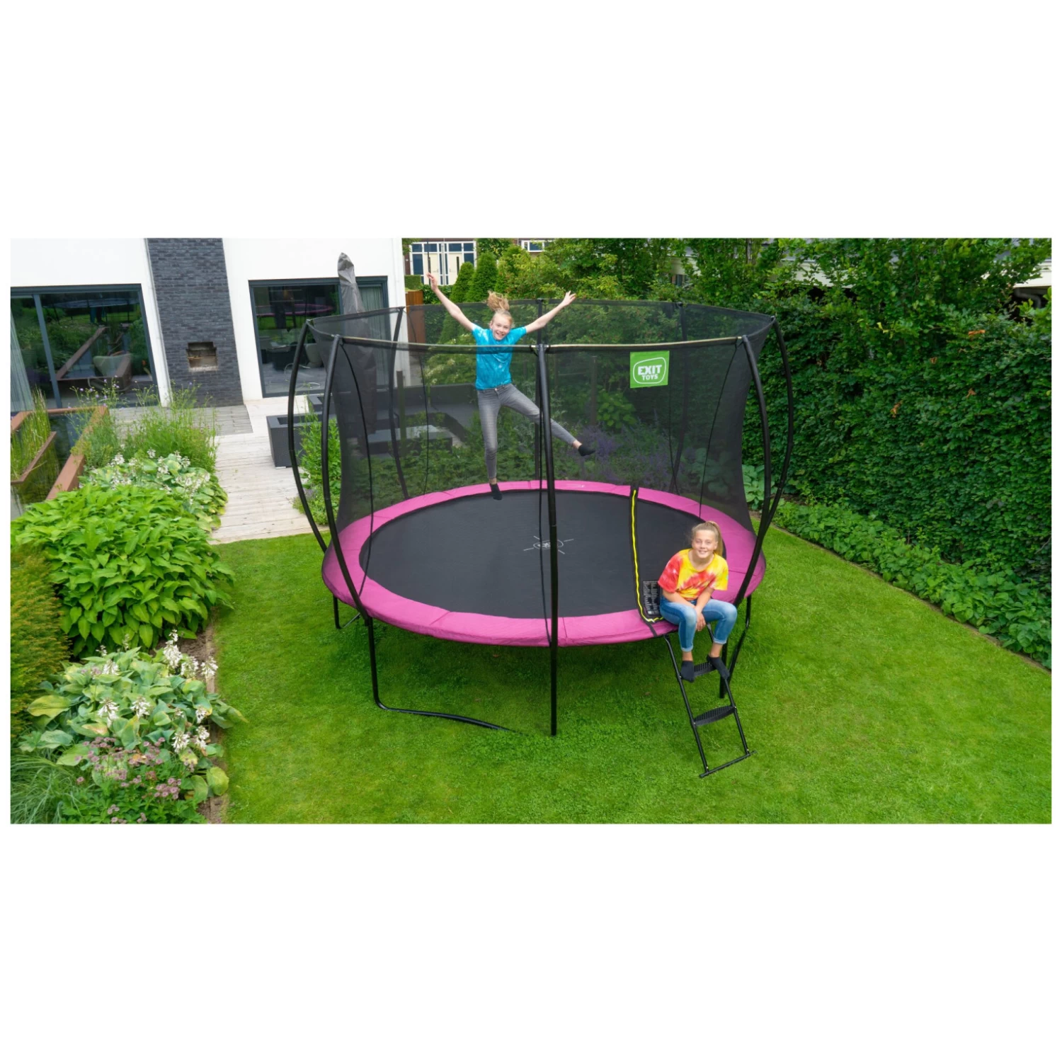 EXIT TOYS EXIT Silhouette Trampoline ø366cm - Roze 9 EXIT TOYS EXIT Silhouette Trampoline ø366cm - Roze - Afbeelding 9