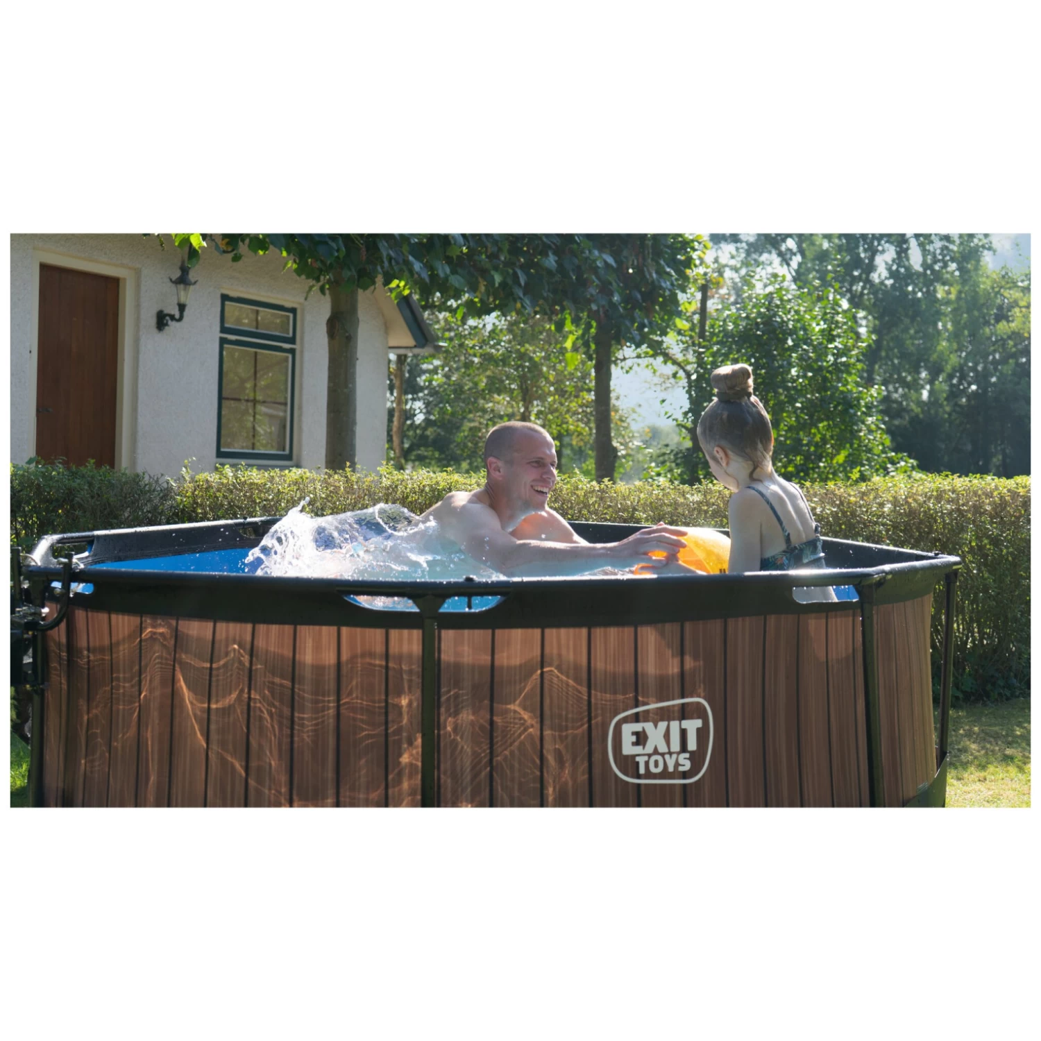 EXIT TOYS EXIT Stone Zwembad ø244x76cm Met Filterpomp - Grijs 8 EXIT TOYS EXIT Stone Zwembad ø244x76cm Met Filterpomp - Grijs - Afbeelding 8