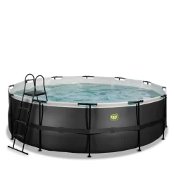 EXIT TOYS EXIT Black Leather Zwembad ø450x122cm Met Filterpomp - Zwar