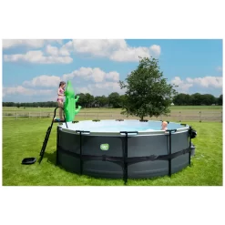 EXIT TOYS EXIT Black Leather Zwembad ø450x122cm Met Filterpomp - Zwar -Hudora Winkel 1080662i