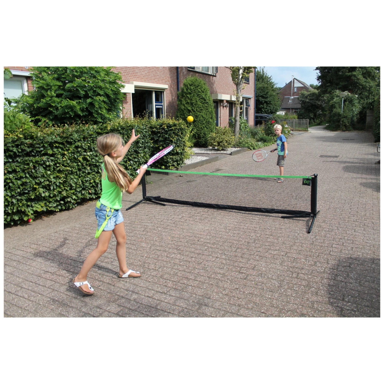 EXIT TOYS EXIT Verstelbaar Sportnet 155x300cm - Zwart 2 EXIT TOYS EXIT Verstelbaar Sportnet 155x300cm - Zwart - Afbeelding 2