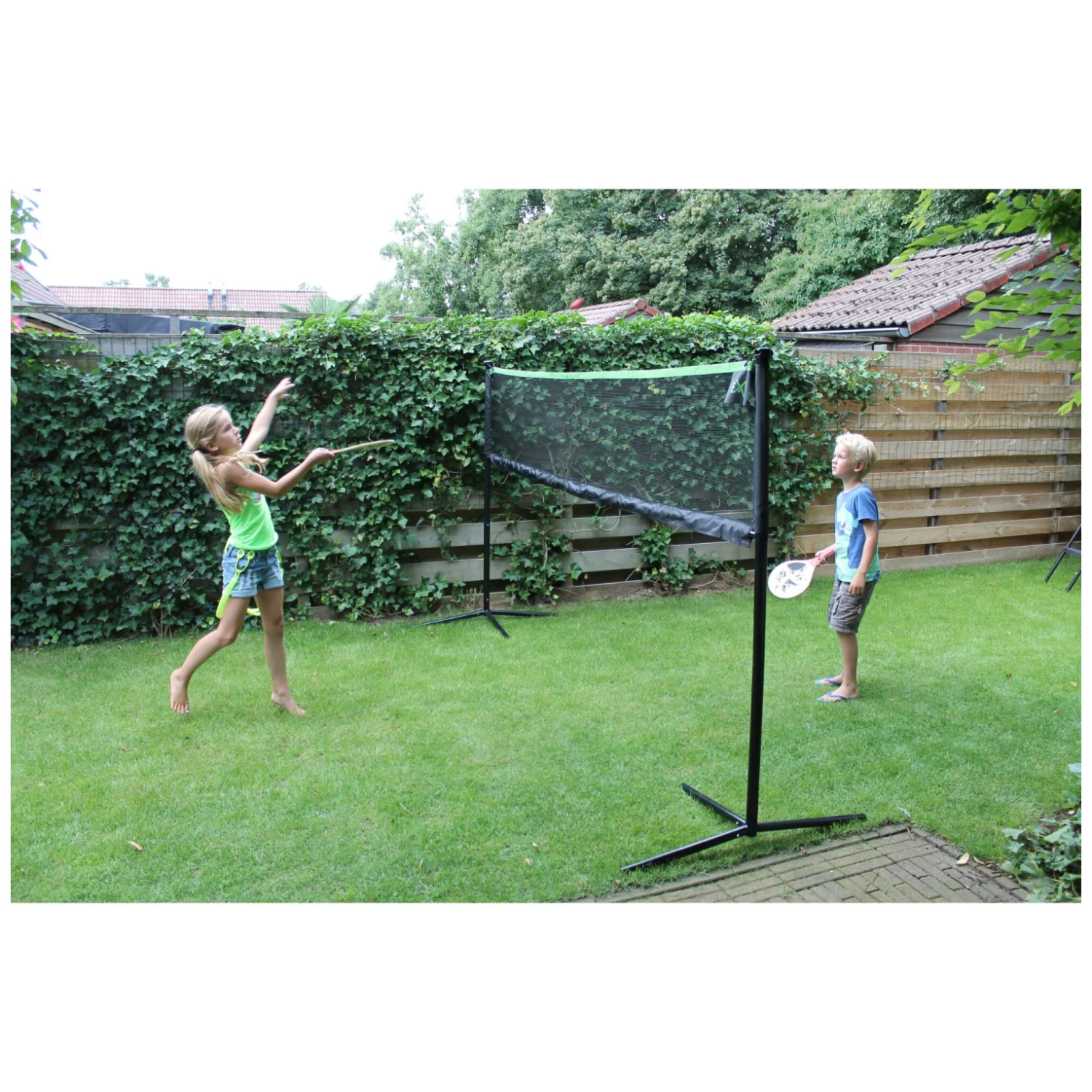 EXIT TOYS EXIT Verstelbaar Sportnet 155x300cm - Zwart 4 EXIT TOYS EXIT Verstelbaar Sportnet 155x300cm - Zwart - Afbeelding 4