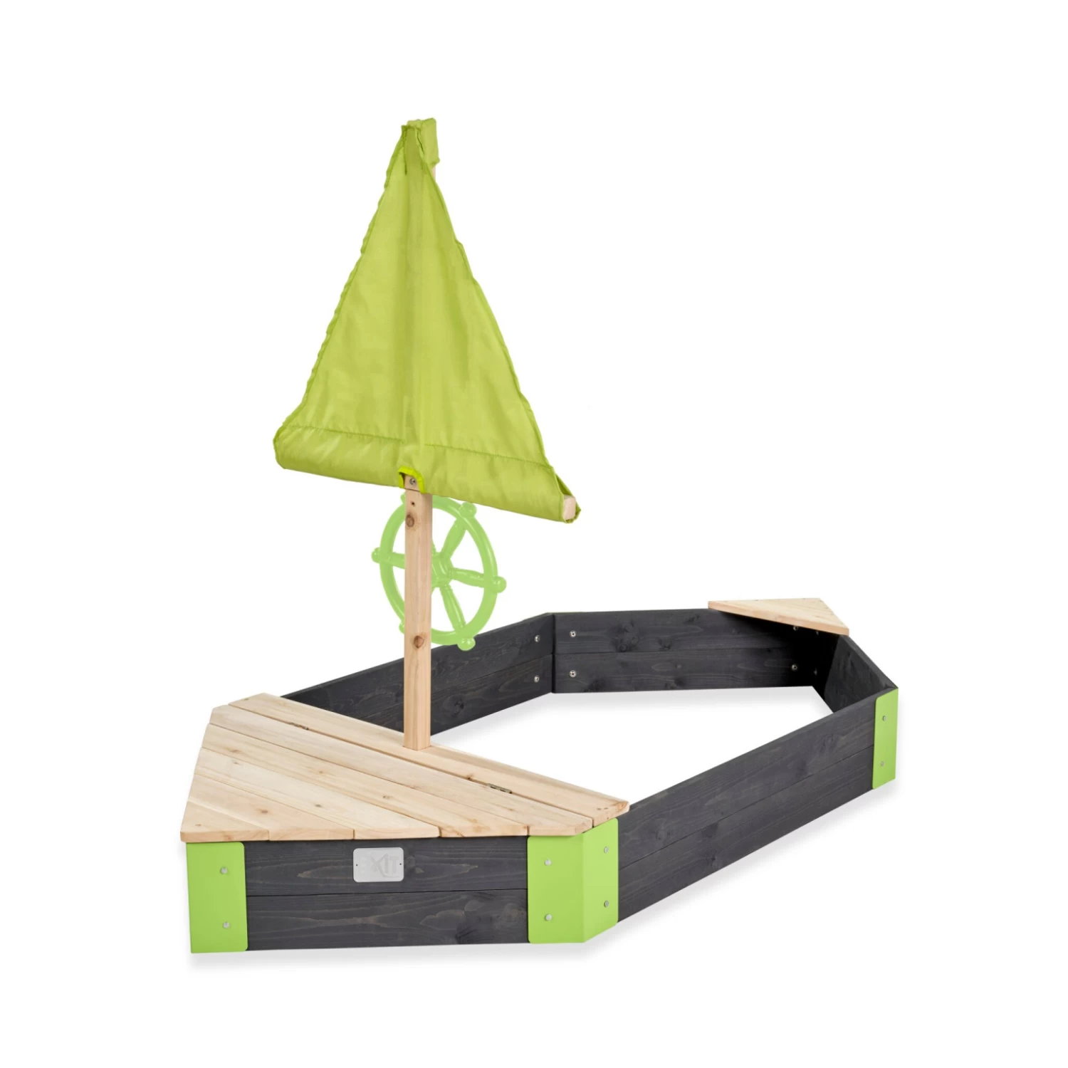 EXIT TOYS EXIT Aksent Houten Zandbak Boot 190x90cm 1 EXIT TOYS EXIT Aksent Houten Zandbak Boot 190x90cm