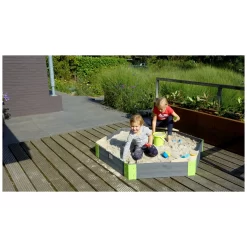 EXIT TOYS EXIT Aksent Houten Zandbak Zeshoek 160x140cm -Hudora Winkel 1080826g
