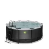 EXIT TOYS EXIT Black Leather Zwembad ø360x122cm Met Zandfilterpomp -
