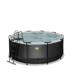EXIT TOYS EXIT Black Leather Zwembad ø360x122cm Met Zandfilterpomp -