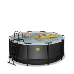 EXIT TOYS EXIT Black Leather Zwembad ø360x122cm Met Zandfilterpomp - -Hudora Winkel 1080900d