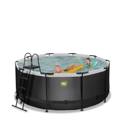 EXIT TOYS EXIT Black Leather Zwembad ø360x122cm Met Zandfilterpomp - -Hudora Winkel 1080900e