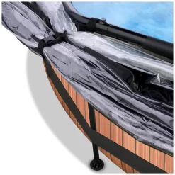 EXIT TOYS EXIT Wood Zwembad ø360x76cm Met Filterpomp En Overkapping - -Hudora Winkel 1080913e