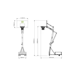 EXIT TOYS EXIT Galaxy Verplaatsbaar Basketbalbord Op Wielen Met Dunkring 19 EXIT TOYS EXIT Galaxy Verplaatsbaar Basketbalbord Op Wielen Met Dunkring -Hudora Winkel 1080980j