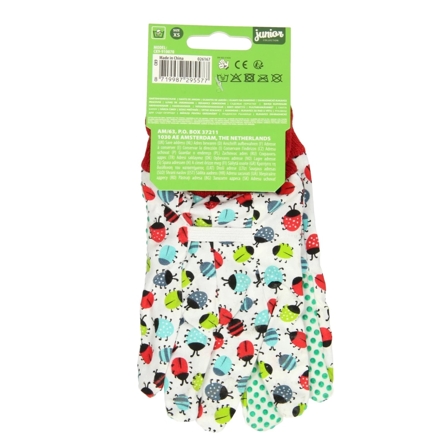 Tuinhandschoenen Voor Kinderen - Lieveheersbeestjes 2 Tuinhandschoenen Voor Kinderen - Lieveheersbeestjes - Afbeelding 2