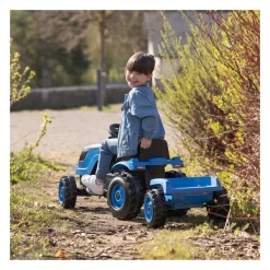 Smoby Farmer XL Traptractor Met Trailer Blauw -Hudora Winkel 1440744f
