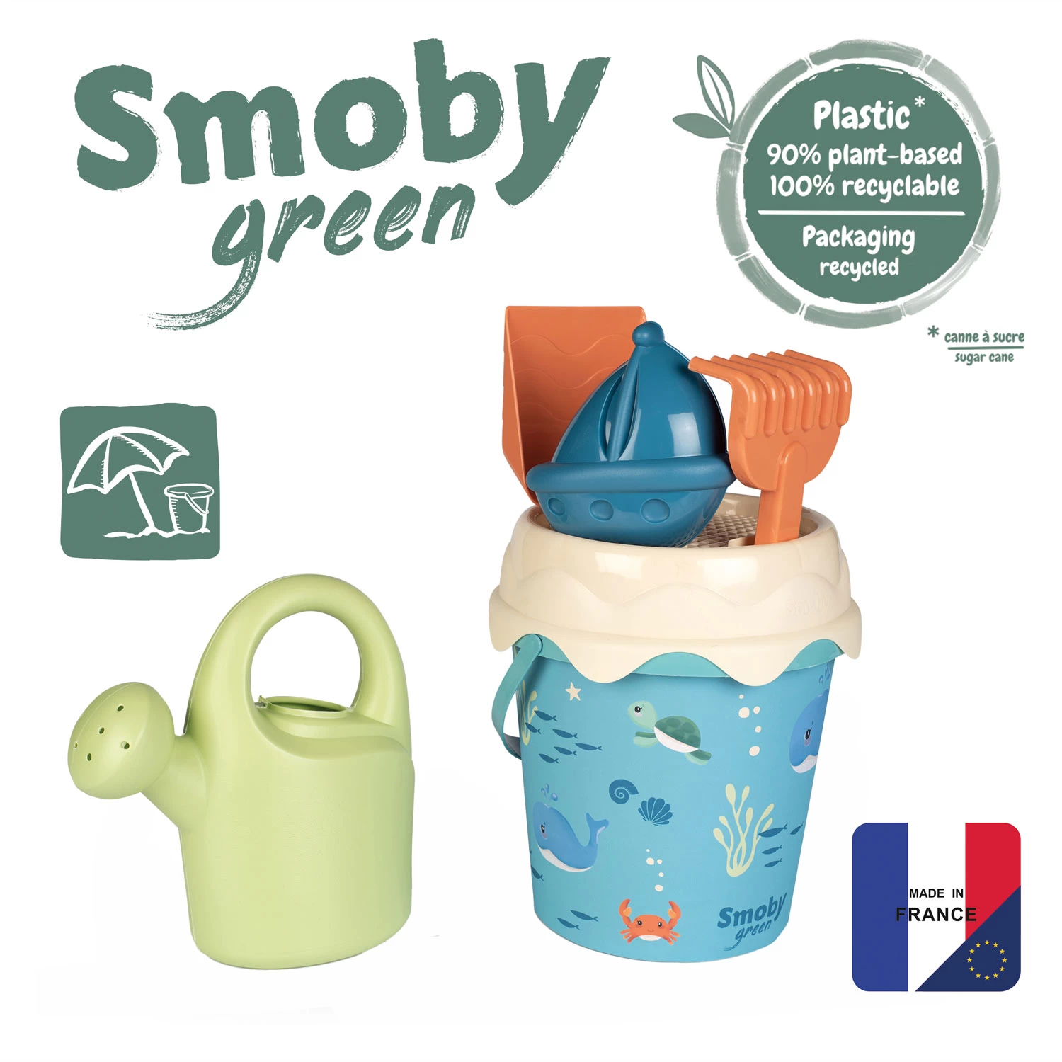 Smoby Green Strandset Onderwaterwereld, 5dlg. 3 Smoby Green Strandset Onderwaterwereld, 5dlg. - Afbeelding 3