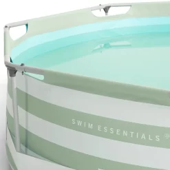 Swim Essentials Luxe Groen Gestreept Zwembad Rond -Hudora Winkel 1985083d1