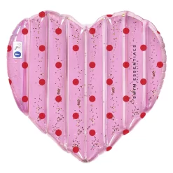Swim Essentials Luchtbed Roze Met Rode Stippen Hart
