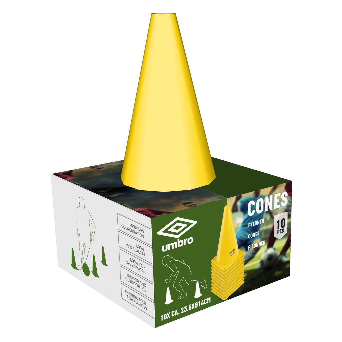 Umbro Pylonnen, 10st. 2 Umbro Pylonnen, 10st. - Afbeelding 2