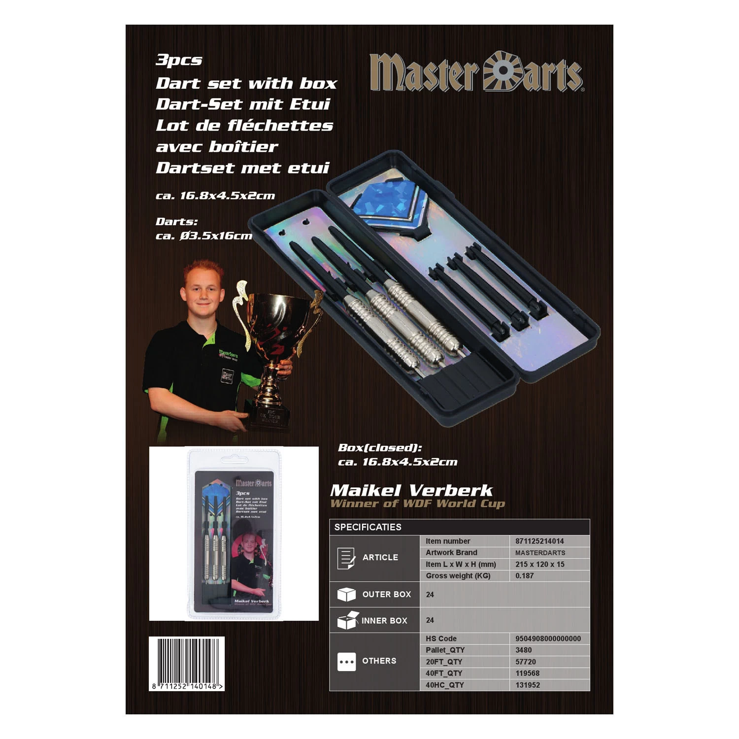 Dartpijlen Met Etui, 3st. 2 Dartpijlen Met Etui, 3st. - Afbeelding 2