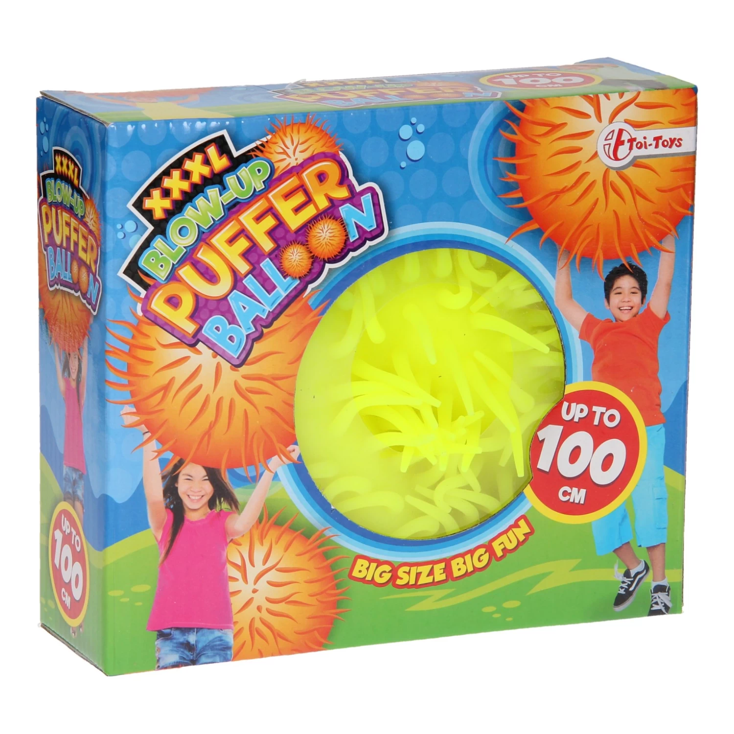 Opblaas Stekelbal - Geel 1 Opblaas Stekelbal - Geel